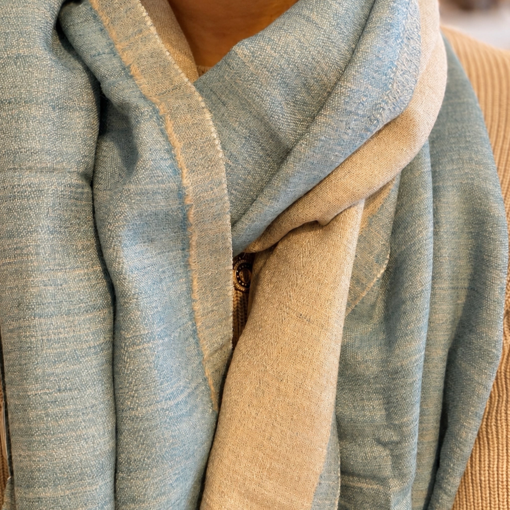 Two-Tone Scarf | Sky צעיף