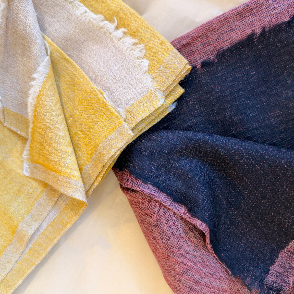 Two-tone scarf | Ivory צעיף