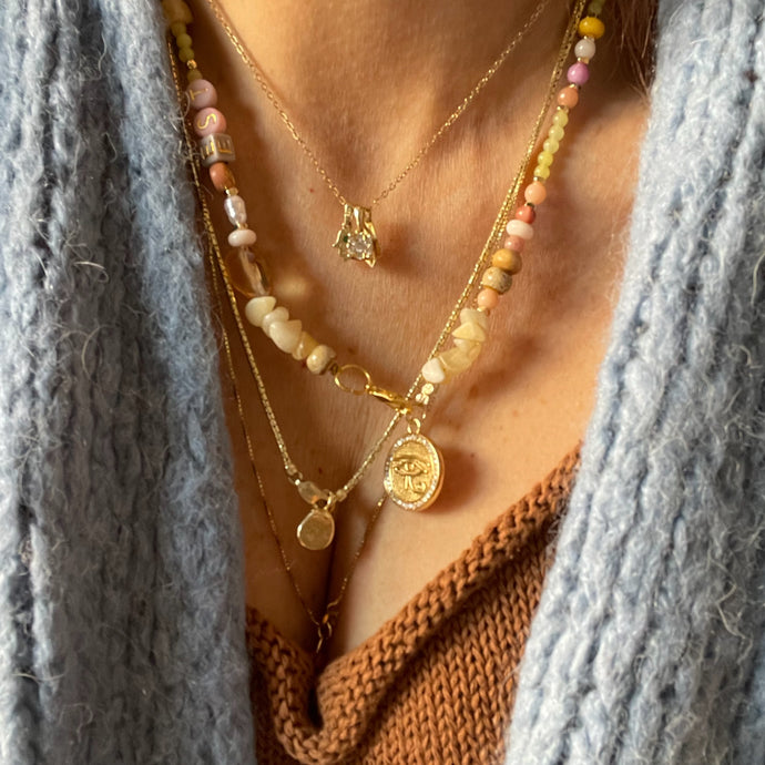 שרשרת למון קוורץ | lemonade