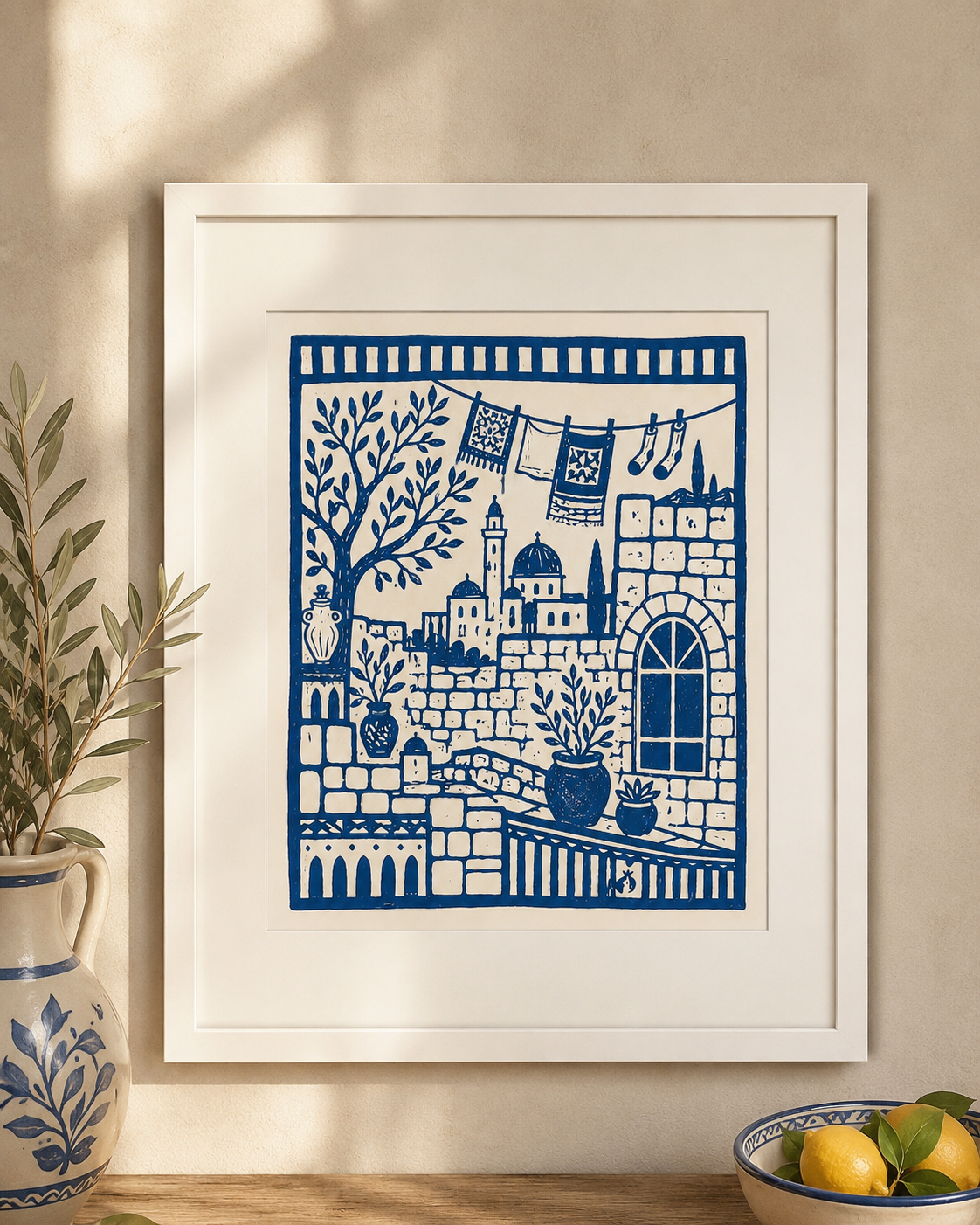 איור הדפס | Jerusalem laundry