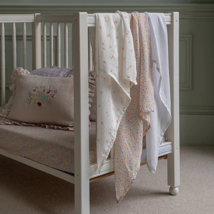 סט 3 חיתולי בד לתינוק | wildflowers