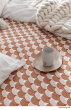 Load image into Gallery viewer, Rainbow cinnamon brown || Swedish linens