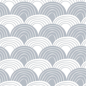 סדין למיטה וחצי | rainbow tranquil gray