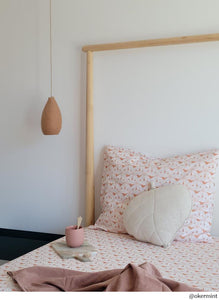 Pillowcase || flowers terracotta pink