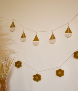 Boat Garland mustard || גרילנדה פשתן קינמון