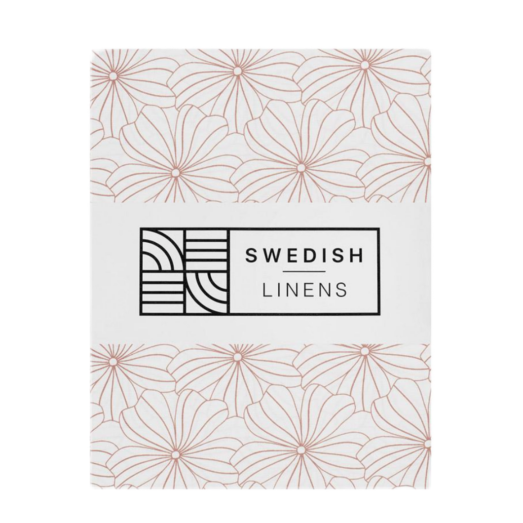 flowers white || Swedish linens