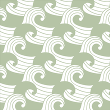 Load image into Gallery viewer, Pillowcase || waves sage green