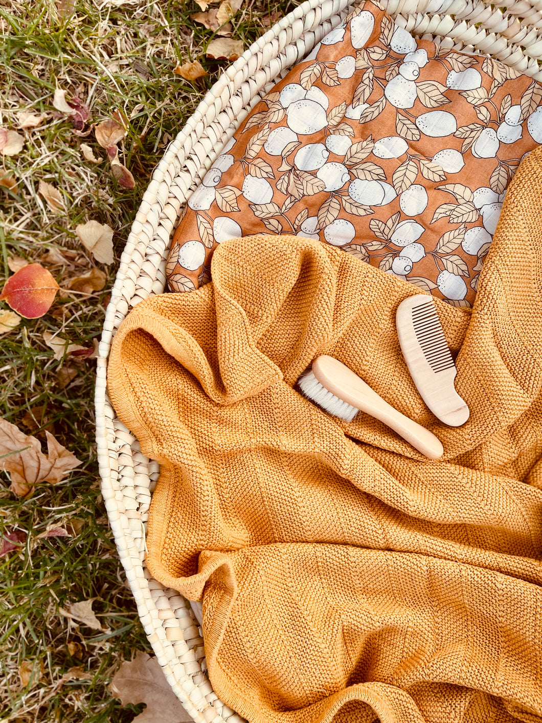 Toffee blanket || שמיכת תינוק אורגנית