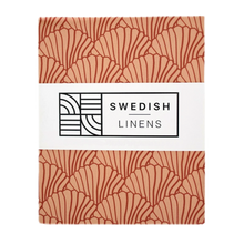 Load image into Gallery viewer, Seashells Terracotta || Swedish linens