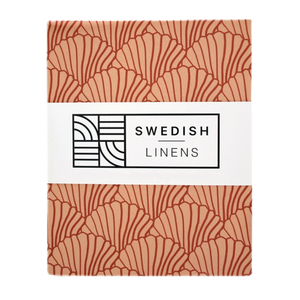 Seashells Terracotta || Swedish linens