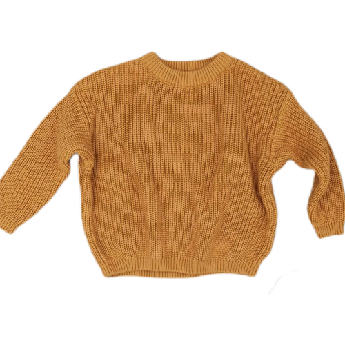 chunky knitted sweater | caramel