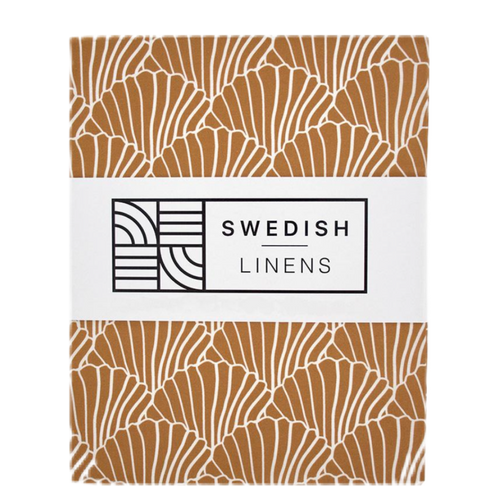 Seashells cinnamon || Swedish linens