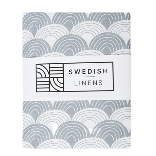 Rainbow tranquil Gray || Swedish linens