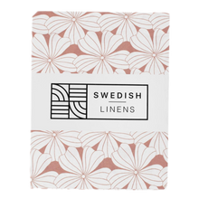Load image into Gallery viewer, Flowers terracotta || Swedish linens