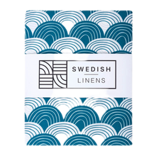 Load image into Gallery viewer, Rainbow Moroccan blue || Swedish linens