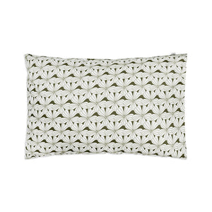 Pillowcase || flower olive green