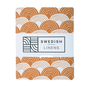Rainbow cinnamon brown || Swedish linens