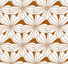 Load image into Gallery viewer, Flowers cinnamon brown || Swedish linens