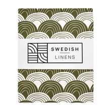 Load image into Gallery viewer, Rainbow olive green || swedish linens