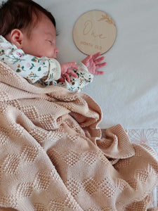 Stone blanket || שמיכת תינוק אורגנית