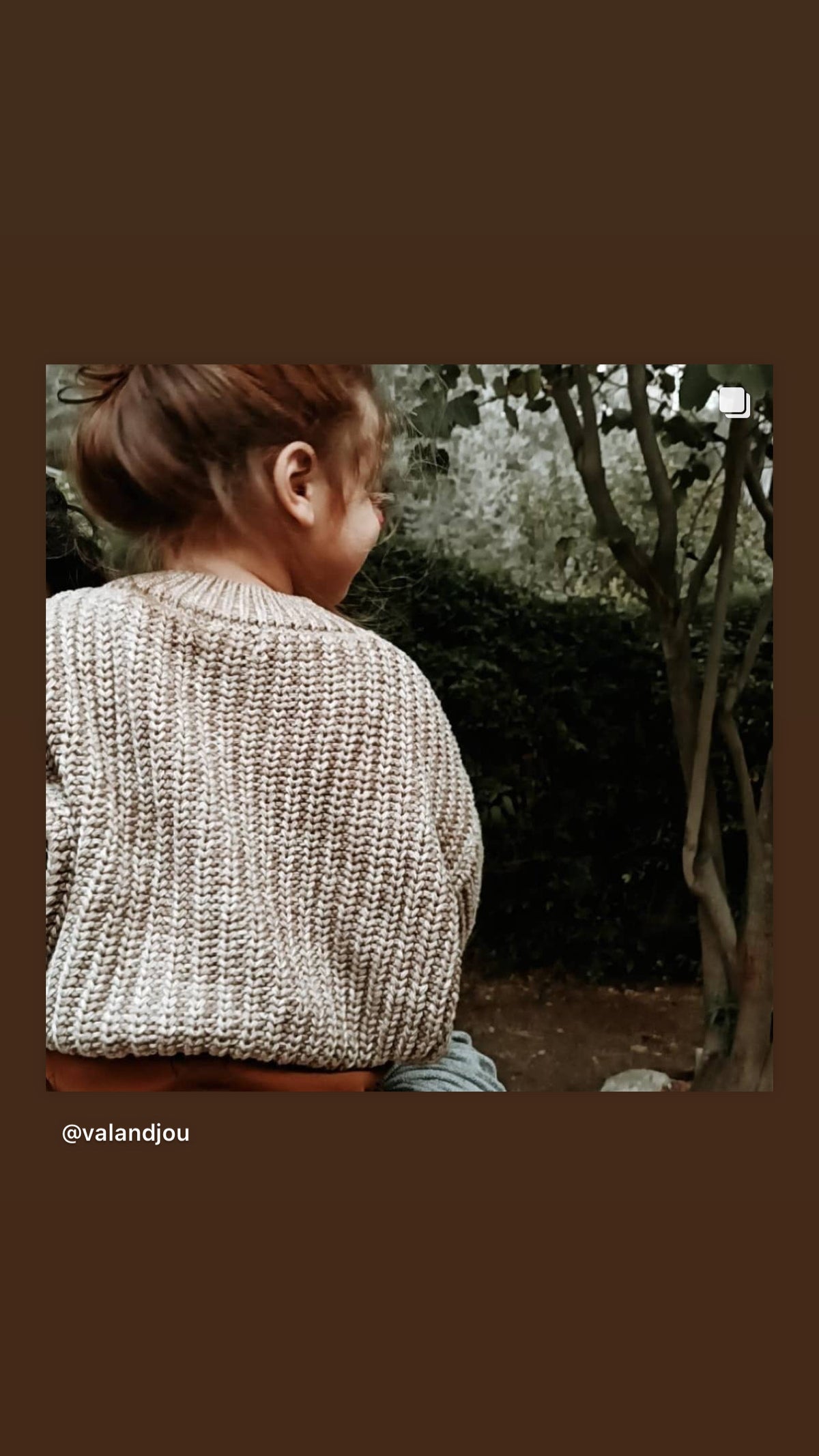 Chunky knitted sweater || taupe