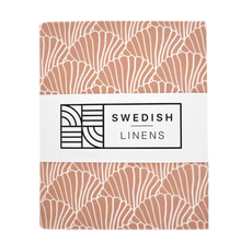 Load image into Gallery viewer, Seashells Terracotta pink || Swedish linens