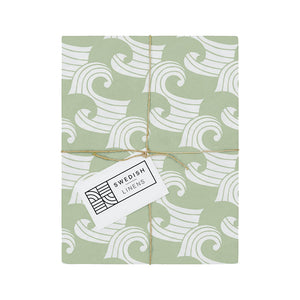 Pillowcase || waves sage green