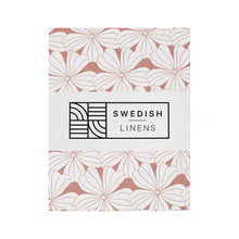 Load image into Gallery viewer, Flowers terracotta || Swedish linens