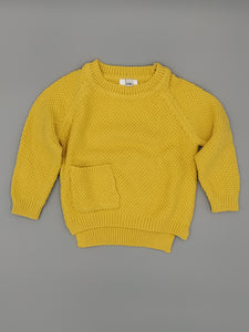 Pocket sweater || yellow