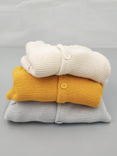 טען תמונה לגלריה, Knitted cotton jacket || ocher