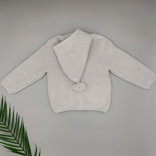 Load image into Gallery viewer, Knitted cotton jacket || Light gray
