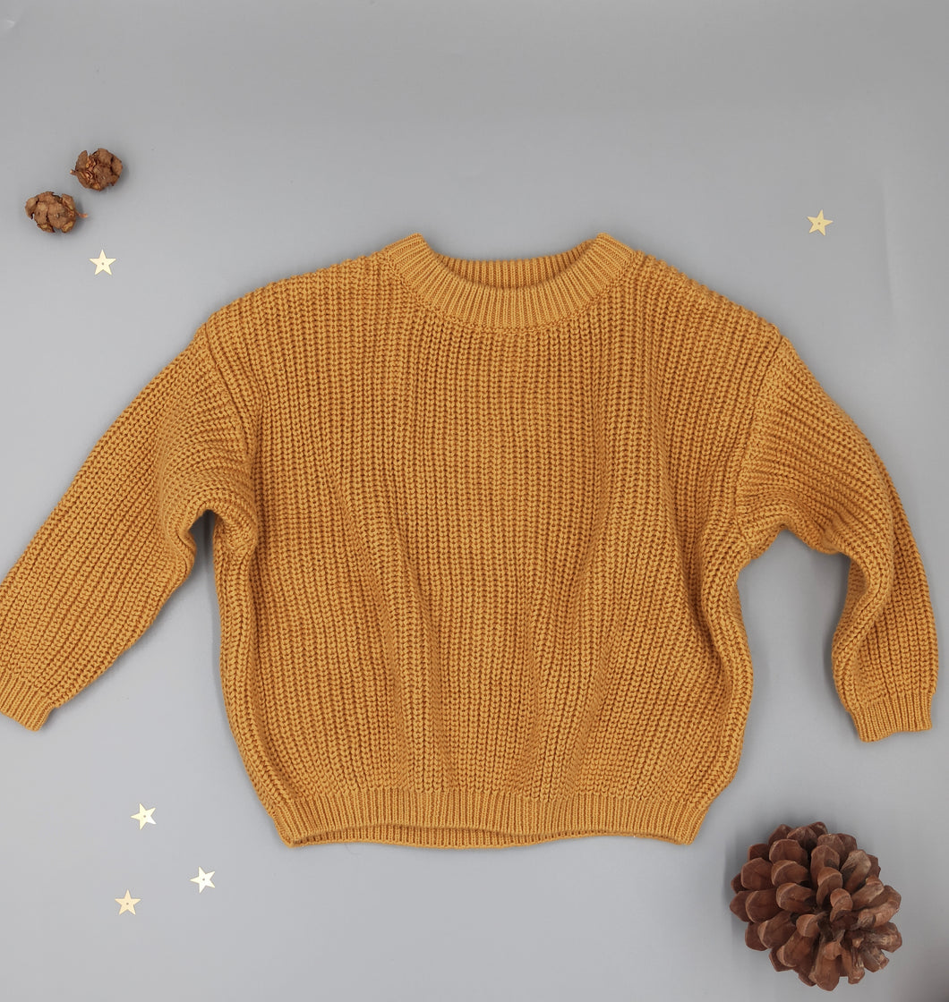 chunky knitted sweater | caramel