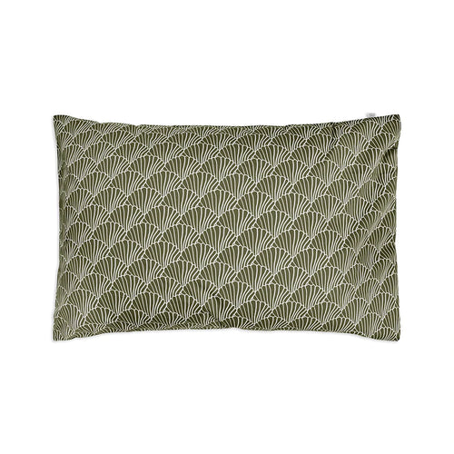 pillowcase || seashells olive green