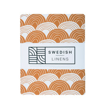 Load image into Gallery viewer, Rainbow cinnamon brown || Swedish linens