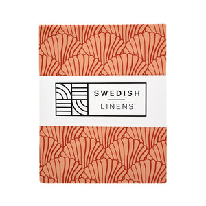 Seashells Terracotta || Swedish linens