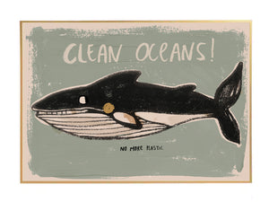 פוסטר פרינט || clean ocean