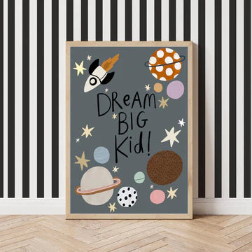 איור לחדר ילדים | DREAM BIG KID
