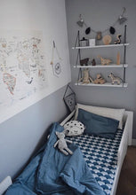 Load image into Gallery viewer, Rainbow Moroccan blue || Swedish linens