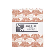 Load image into Gallery viewer, rainbows terracota pink || swedish linens