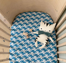 Load image into Gallery viewer, Waves Kyoto blue || Swedish linens