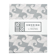 Load image into Gallery viewer, Waves tranquil Gray || Swedish linens