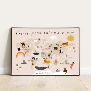 איור לחדרי ילדים | WORLD KINDNESS MAP